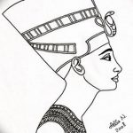 fotó Vázlatok Nefertiti tetoválásáról, 2017.10.02. №103 - Nefertiti vázlatai -