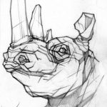 orrszarvú tetoválás vázlat 02.02.2020 №063 -orrszarvú tetoválás vázlatok-