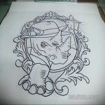 orrszarvú tetoválás vázlat 02.02.2020 №035 -orrszarvú tetoválás vázlatok-