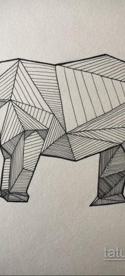 orrszarvú tetoválás vázlat 02.02.2020 №012 -orrszarvú tetoválás vázlatok-
