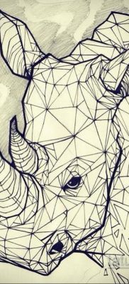 orrszarvú tetoválás vázlat 02.02.2020 № 005 -orrszarvú tetoválás vázlatok-