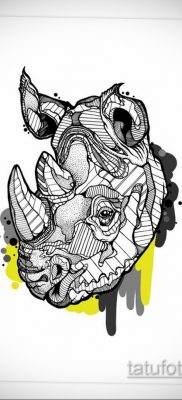 orrszarvú tetoválás vázlat 02.02.2020 № 003 -orrszarvú tetoválás vázlatok-