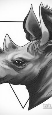 fotó egy orrszarvú tetoválásának vázlatáról 2020.02.02. №027 -orrszarvú tetoválásvázlatok -