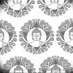 Buddha Lótusz Zökkenőmentes Minta