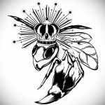 darázs tetoválás vázlata 2020.01.07. №067 -mázsa tetoválás vázlata -