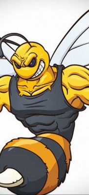 darázs tetoválás vázlata 2020.01.07. №045 -mázsa tetoválás vázlata -