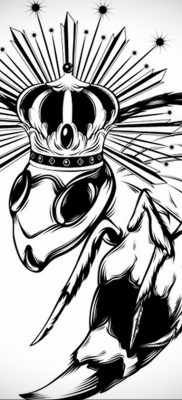 darázs tetoválás vázlata 2020.01.07. №036 -mázsa tetoválás vázlata -