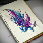 رسم لريشة لون الوشم 09/26/2019 №025 -رسم ريشة للوشم-