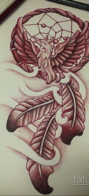 رسم للوشم ريشة العنقاء 09/26/2019 №004 - رسم ريشة الوشم-