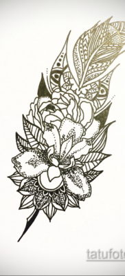 رسم للوشم ريشة الكاحل 09/26/2019 №005 - رسم ريشة الوشم-