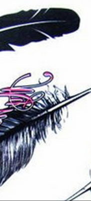 رسم لوشم ريشة على المعدة 09/26/2019 №007 -رسم وشم ريشة-