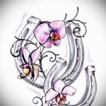 A tetoválás eredeti változata egy patkó vázlata - használható férfi patkótetováláshoz