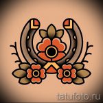 A tetoválás eredeti változata egy patkó vázlata - használható férfi patkótetováláshoz