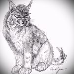 A hiúz tetoválási vázlatának eredeti változata - felhasználható a hiúz tetoválásához koronában