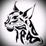 A hiúz tetoválási vázlatának hűvös változata - használható egy hiúz tetoválására a lábán