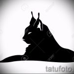 Stílusos változata tetoválás vázlat hiúz - lehet használni a hiúz tetoválás lányoknak