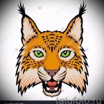 Az eredeti verzió a tetoválás vázlat hiúz - használható tetoválás hiúz fekete fehér