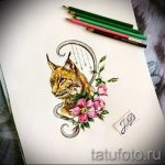 A hiúz tetoválási vázlatának érdekes változata - használható egy hiúz és egy farkas tetoválásához
