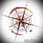 Висококачествена рисунка с роза на вятъра - подходяща за скица за пробна татуировка