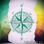 Уникална рисунка с роза на вятъра - подходяща за скица за висококачествена татуировка