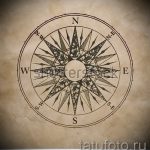 Интересна рисунка с роза на вятъра - подходяща за скица за добра татуировка