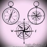 Уникална рисунка с роза на вятъра - подходяща за скица под готина татуировка