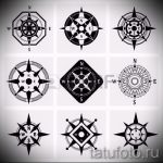 Уникална рисунка с роза на вятъра - подходяща за скица за висококачествена татуировка