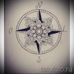 Готина рисунка с роза на вятъра - подходяща за скица за добра татуировка