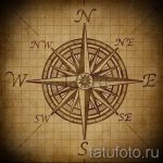 Готина рисунка с роза на вятъра - подходяща за скица за пробна татуировка