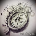 Уникална рисунка с роза на вятъра - подходяща за скица под готина татуировка