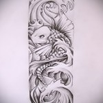 ponty és hullámok - TETOVÁLÓHÁZ VÁZLATA