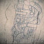 menő biomechanika - TATTOO SLEEVE SKETCH