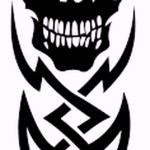 koponya és törzsi minták - TATTOO SLEEVES SKETCH