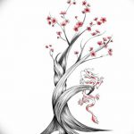 fotó Vázlatok Sakura tetoválásról 2018.01.27. №141 - Sakura tetoválás vázlatai -