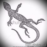 Hűvös vázlat egy szalamandra tetováláshoz - egy kép egy egyedi szalamandra tetoválás ötletéhez