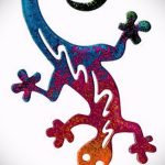 Hűvös vázlat egy szalamandra tetováláshoz - egy kép egy egyedi szalamandra tetoválás ötletéhez