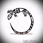 Hűvös vázlat egy szalamandra tetováláshoz - egy rajz egy exkluzív tetoválás ötletéhez szalamandrával