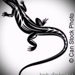 Tisztességes vázlat egy szalamandra tetováláshoz - egy kép egy exkluzív szalamandra tetoválás ötletéhez