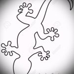 Eredeti vázlat egy szalamandra tetováláshoz - egy kép egy egyedi szalamandra tetoválás ötletéhez