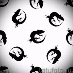 Hűvös vázlat egy szalamandra tetováláshoz - egy kép egy egyedi szalamandra tetoválás ötletéhez