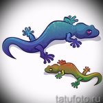 Eredeti vázlat egy szalamandra tetováláshoz - egy rajz egy exkluzív tetoválás ötletéhez szalamandrával