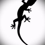 Érdekes vázlat egy szalamandra tetováláshoz - egy kép egy különleges szalamandra tetoválás ötletének kialakításához