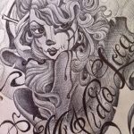 fotó Vázlat a Santa Muerto tetoválásról 2018. 06. 03. №197 - Santa Muerto vázlata -