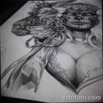 fotó Vázlat a Santa Muerto tetoválásról 2018. 06. 03. №194 - Santa Muerto vázlata -