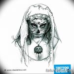 fotó Vázlat a Santa Muerto tetoválásról 2018. 06. 03. №190 - Santa Muerto vázlata -