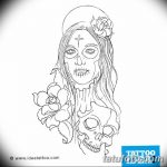fotó Vázlat a Santa Muerto tetoválásról 2018.06.03. №189 - Santa Muerto vázlata -
