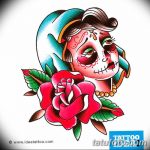 fotó Vázlat a Santa Muerto tetoválásról 2018.06.03. №188 - Santa Muerto vázlata -