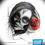 fotó Vázlat a Santa Muerto tetoválásról 2018.06.03. №187 - Santa Muerto vázlata -