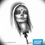 fotó Vázlat a Santa Muerto tetoválásról 2018.06.03. №186 - Santa Muerto vázlata -