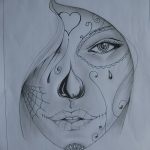 fotó Vázlat a Santa Muerto tetoválásról 2018.06.03. №184 - Santa Muerto vázlata -